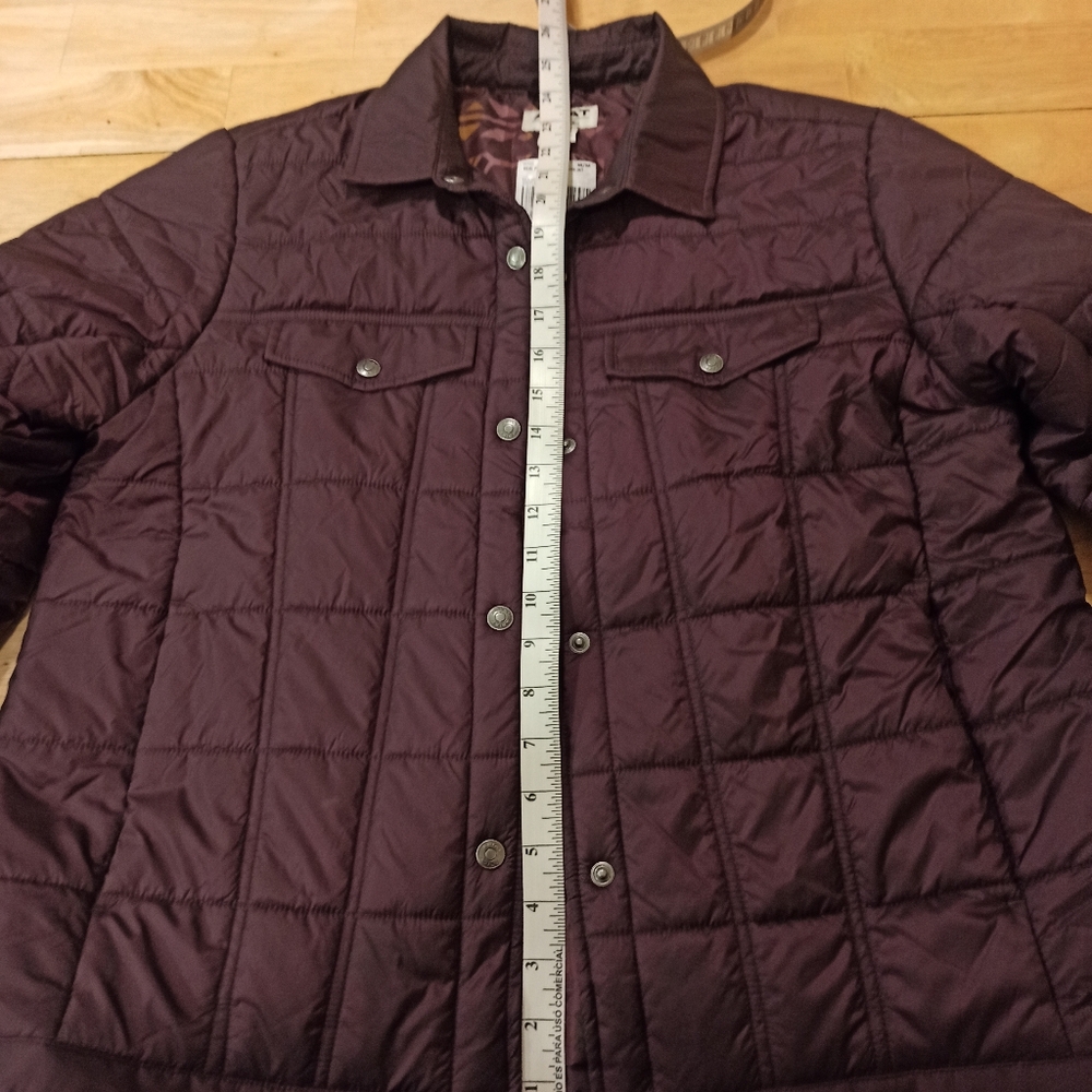 Ariat Women's REAL Puffer Trucker Jacket, Mulberry Wine Size Medium - Picture 8 of 10